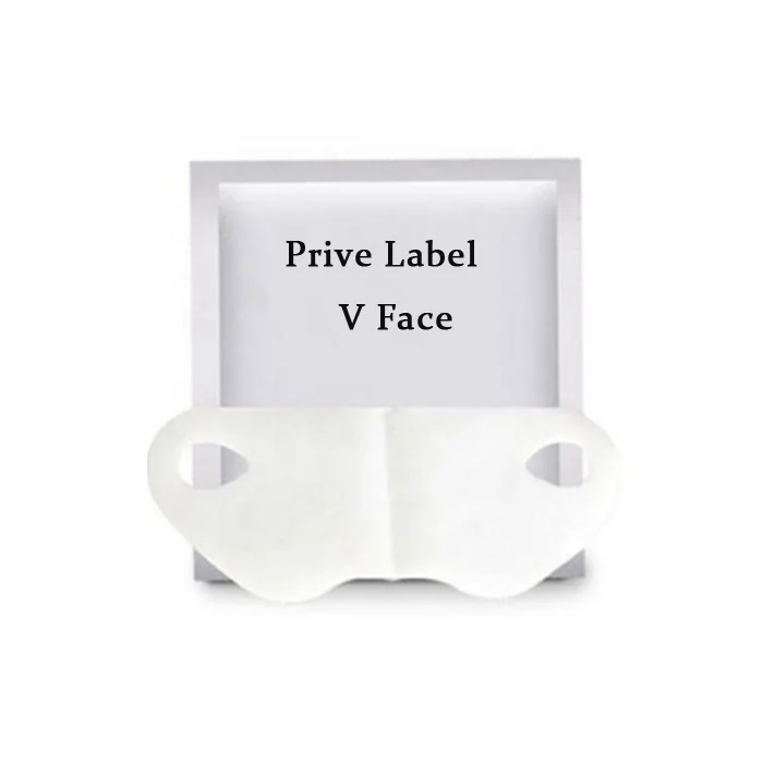 

OEM Lifting Up Slim V Shape Face Mask, White color;customized