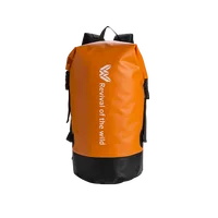 

Custom Logo Low MOQ 500D PVC Tarpaulin 40L Outdoor Camping Hiking Climbing Bag Fully Waterproof Dry Backpack