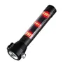 Multifunction 10W XML T6 LED Solar Flashlight Rechargeable Emergency Torch Light with Compass Magnet