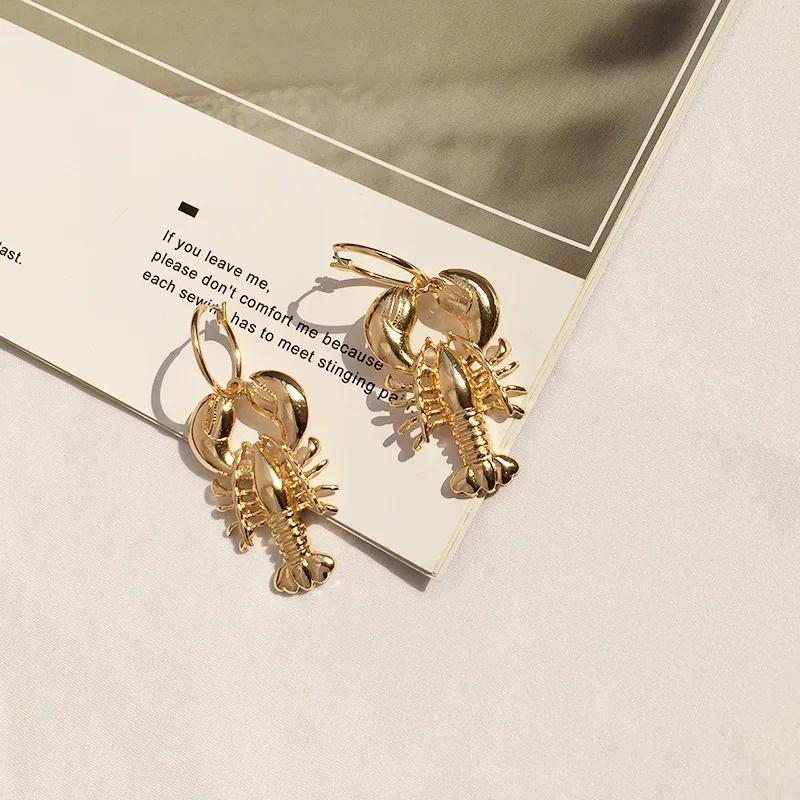 

New Arrival European Style Punk Creative 3D Animal Scorpion Stud Earrings 18k Gold Plated Scorpion Drop Earrings For Party, Picture