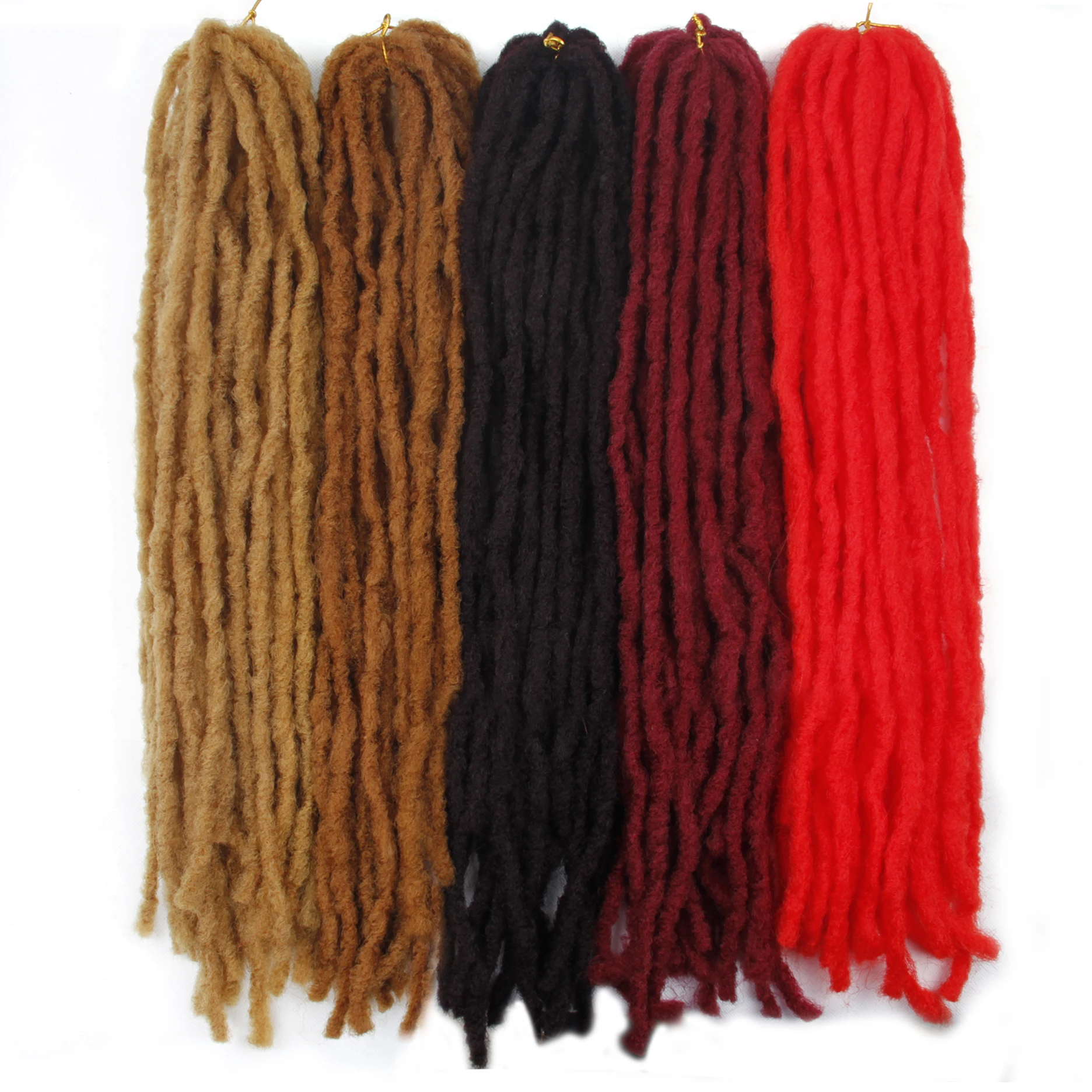 

18inch Dreadlocks Braids Synthetic Hair Braiding Hair Extensions Twist Braids Darling Soft Dread 100g/lot