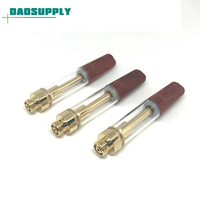

Wood Tips Ceramic Coil Gold 510 Cbd Vape Cartridge Wholesale, N/a