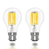 B22 8W 800Lm LED Energy Saving Edison Globe Light Bulbs Warm White Transparent glass