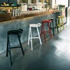 Simple Style Modern Metal High Stool, Creative Leisure Home Wrought Iron Bar Chair