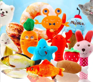 Image of Wholesale Fruits Vegetables Cookies chicken leg Squeaky Sound Blush Chew Toys for Pet Dogs Cats Puppy Toothbrush