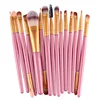 20pcs purple wholesale natural bling makeup brush set