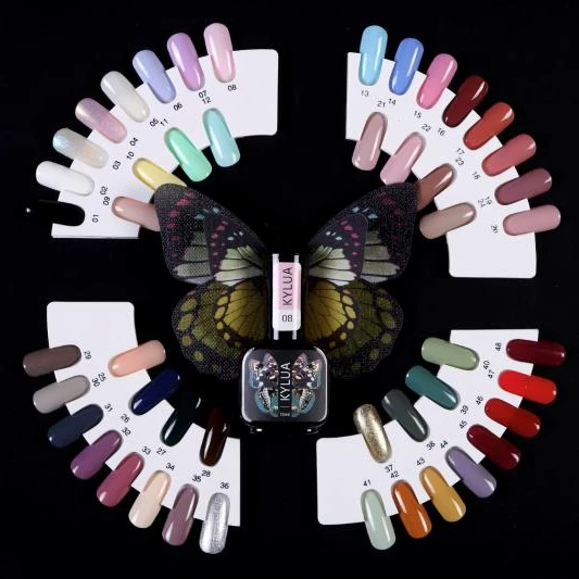 

Professional gel polish manufacturer directly wholesale organic gel UV gel nail polish, 72 colors