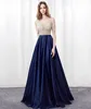 2019 Vestidos De Fiesta Custom Sexy V-Neck Evening Dress Luxurious Beaded Long Bridal Gown Presenter Dress Prom Dress