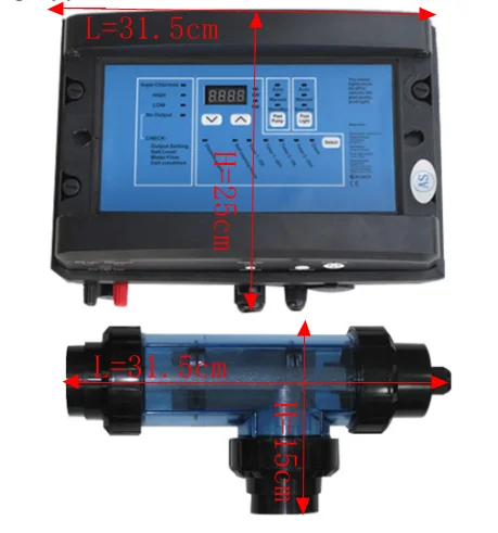 

European quality swimming pool 20g/hour electro salt chlorinator with time control