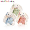 Free Shipping 30cm Bow Bunny Plush Animal Toy Stuffed Doll Wearing Cloth Soft Peluche Cute Children Present 3Styles Niuniu Daddy