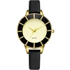 2019 chinese wholesale fashion PU strap watch manufacturers big face shape ladies watches