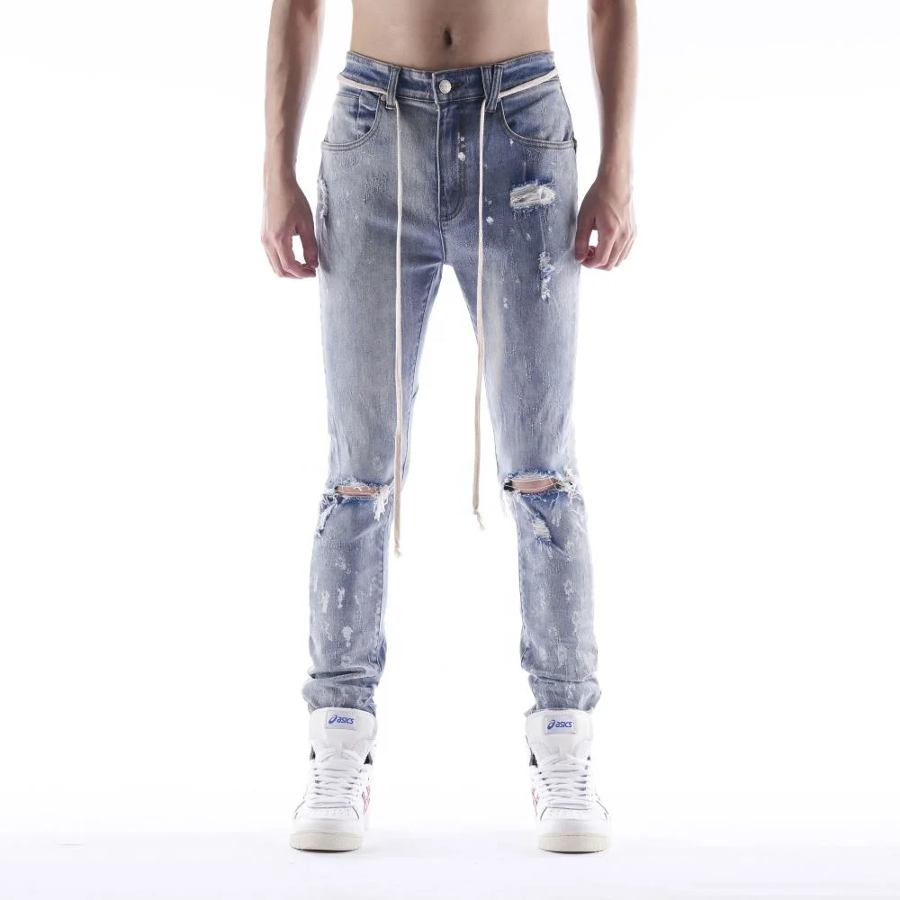 

DiZNEW Stylish hot selling modern mens Ripped jeans manufacturers turkey, As picture or customized