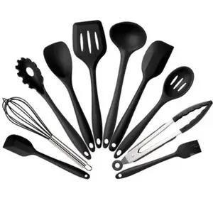 Image of 10 Pieces Silicone Kitchen Utensils
