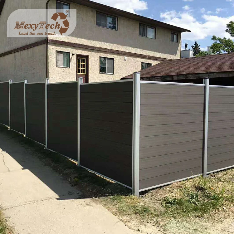 

Rodent proof aluminium wpc fences panel wood plastic composite garden outdoor fence