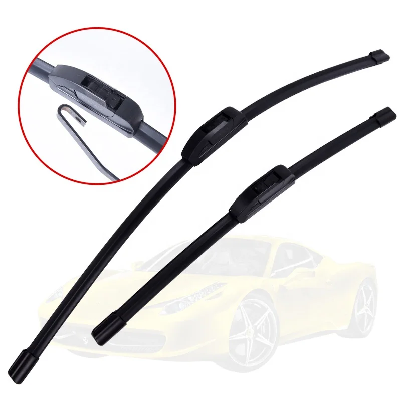 

Car Front Windshield Wiper Blades For Chrysler Pacifica form 2017 2018 Windscreen wipers blades, Black