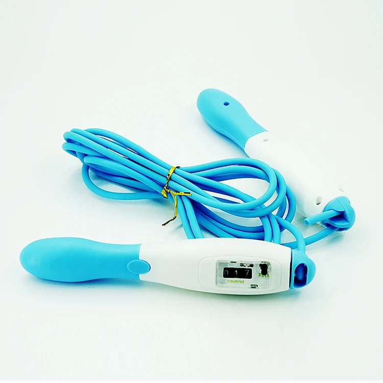 

Cheap Plastic handles electronic speed jump rope set, Yellow/pink/green/blue