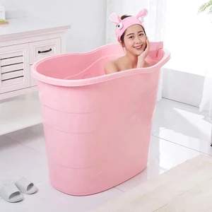Image of New products on china market PP5 material bathtubs round bathtub portable tub soak bath SPA tub