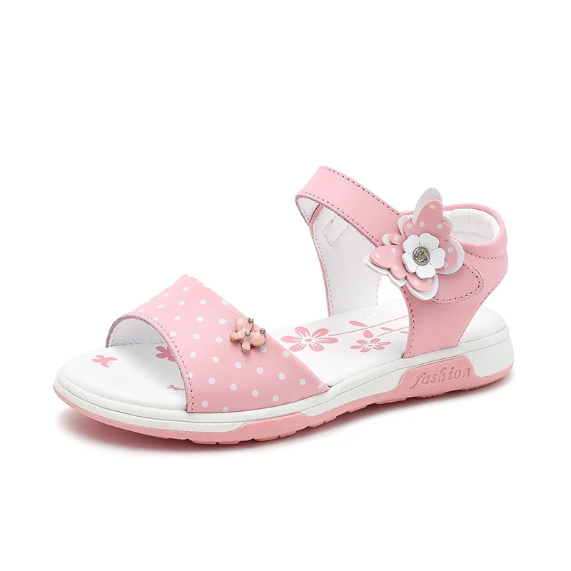 

new Korean style fashionable bow flat sole kids sandals girl children shoes