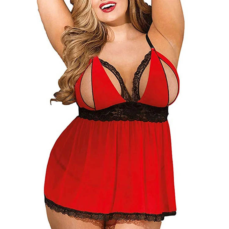 

Adjustable Straps Red Two Pieces Pus Up Keyhole Plus Size Sexy Designer Transparent Super Fashion, N/a
