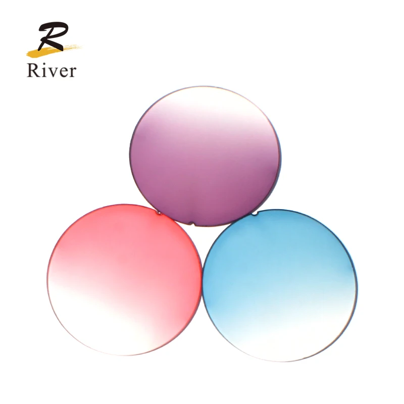 CR39 gradient color sunglasses lenses blue tint lens