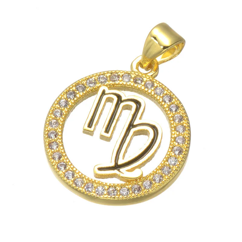 

Gold Jewelry pendant Individuality Twinkling Diamond Zodiac Scorpio Symbol Necklace women
