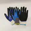 super quality foam nitrile gloves with orange bead work gloves special style