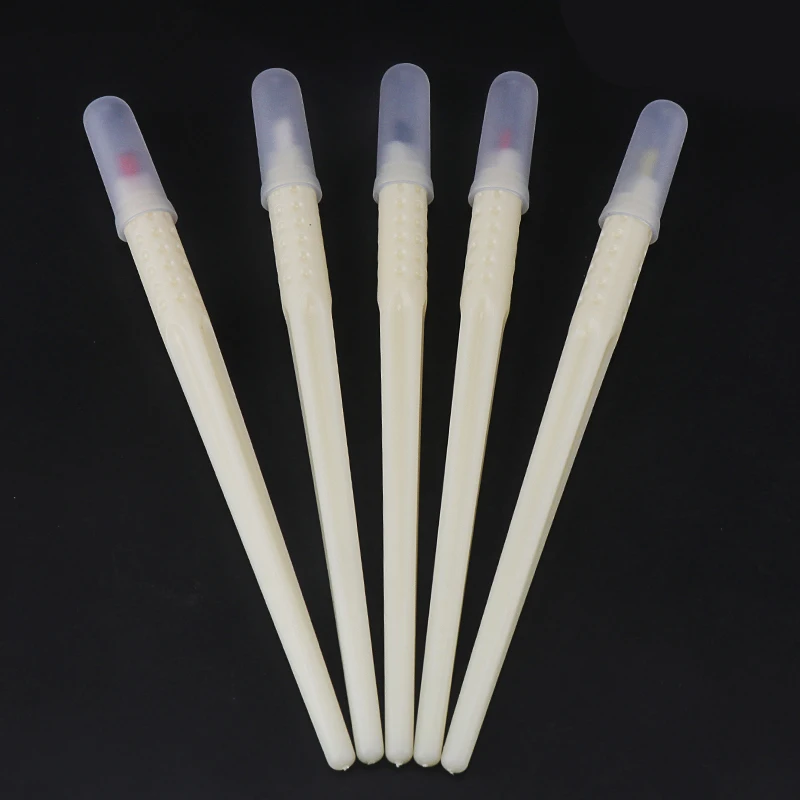 

Lushcolor OEM Beige Classic 18U Disposable Microblading Eyebrow White Pen Manual Embroidery Tool
