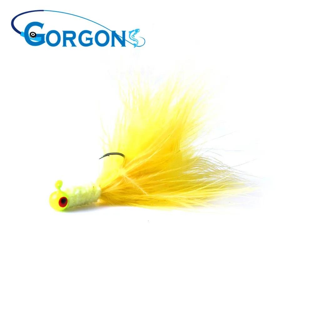 

5pcs/bag peche mouche fly fishing flies bucktail jigging lures bucktail jig head