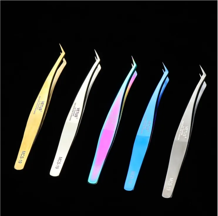 

Custom strip mink eyelash tweezers lash lift extension applicator tweezers, N/a