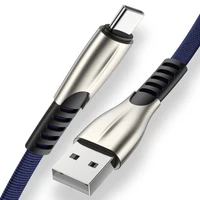 

Wholesale Suppliers Custom Zinc Alloy Soft Denim Nylon Braided Type C Sync Data Charging USB Cable For Galaxy S Android Tablets
