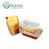 Aikou 500ml microwave disposable food tray sealable aluminum foil container