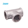 Galvanized malleable iron pipe fittings tee beaded without rib pipe fitting tools cast iron 90 degree y tee thread bsi equal tee