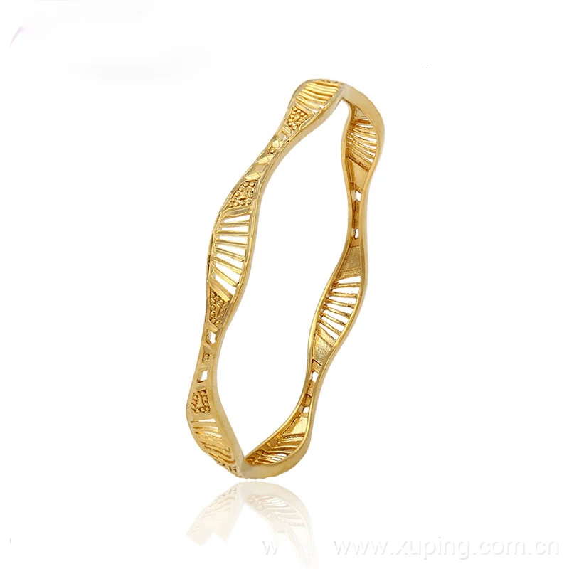 

51340 xuping costume jewellery saudi 24 carat gold jewelry bangle without stone