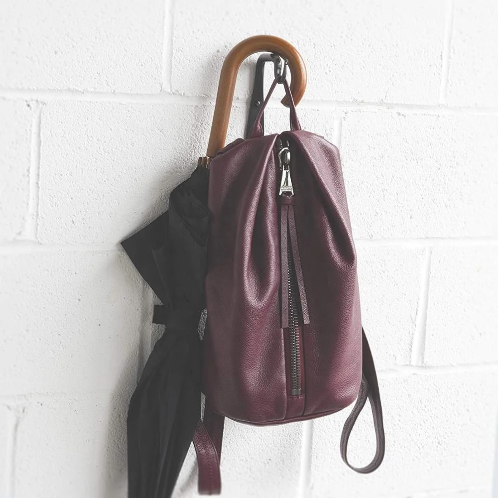 
Wall Mounted Hand Forged Straight Wrought Iron Hanging Coat Hook Hanger Rustic Vintage Style Bracket 