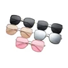 Fashion Customized Logo Multicolor Unisex Big Metal Frame Thin Temple Sunglass Lentes De Sol De