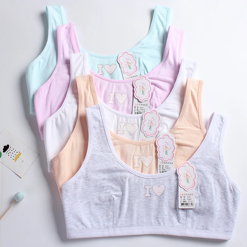 

Girls lovely print Cotton Training Bra for Children Puberty Teen Bra Underwear Kids
