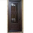 Wrought Iron Glass Entry Door/ American Iron Door