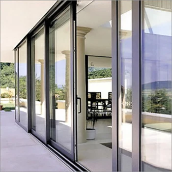 Three Panel Sliding Glass Door Triple Glazed Stacker Aluminium