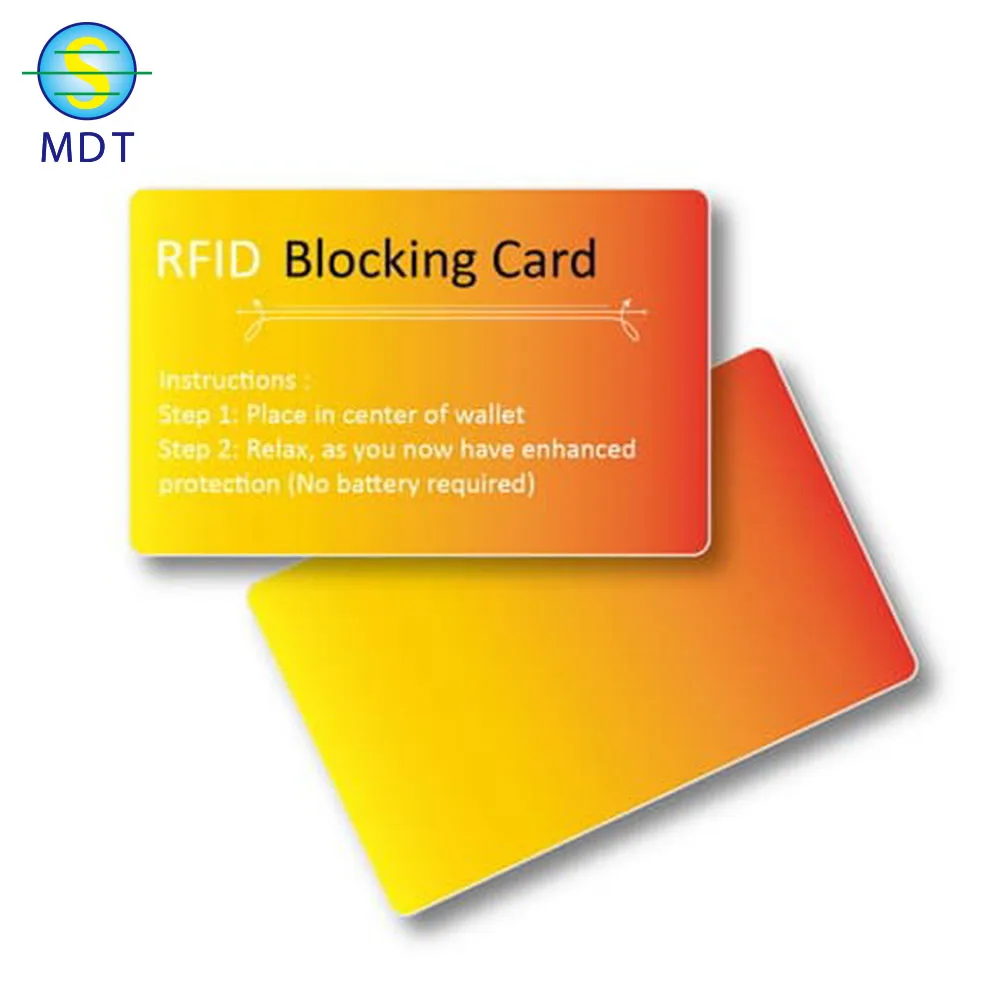 

customized color 13.56MHZ RFID Blocking card with full wallet security
