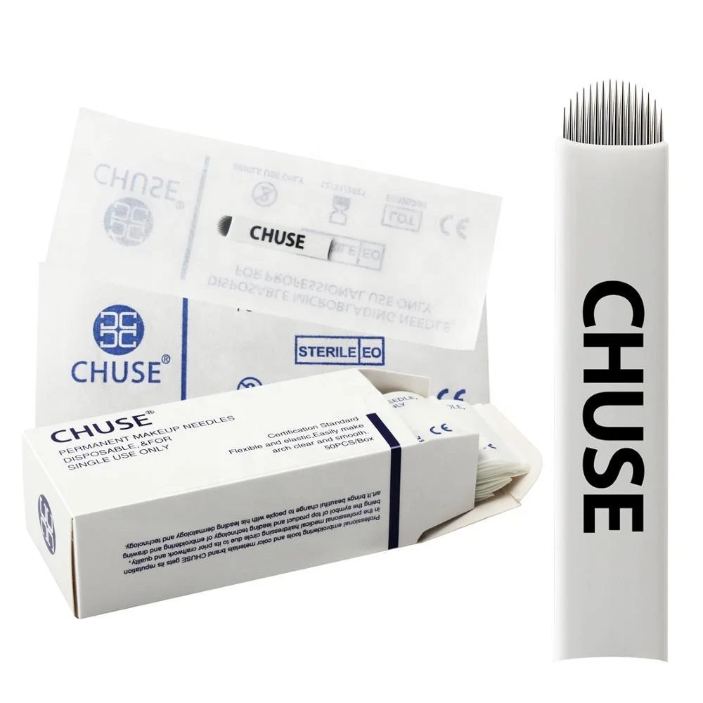 

CHUSE 16U Eyebrow Manual Microblading Knife Disposable Permanent Makeup Needles