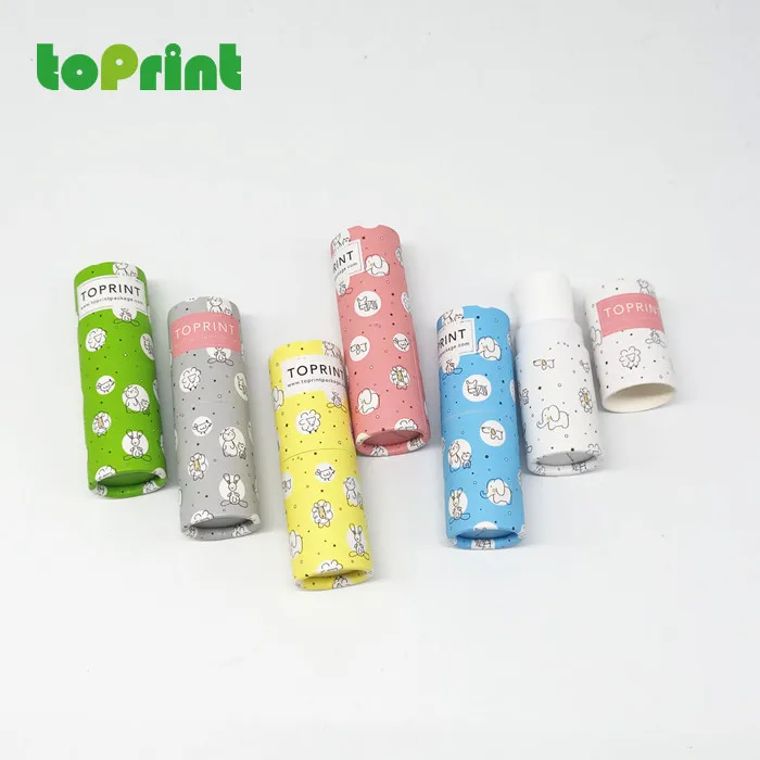 
Eco Friendly Solid Perfume Packaging Paperboard Cardboard Container Round Twist Up Paper Tubes 