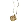 European Style Gold Plated Character Image Design 925 Sterling Silver Pendant Necklace