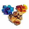 Dungeons dragons plastic miniatures plastic rainbow dnd dice set