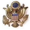 Custom creative eagle shaped badge with an American brooch