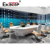 Ekintop meeting table with wooden and metal leg conference table 8 to 10 seater