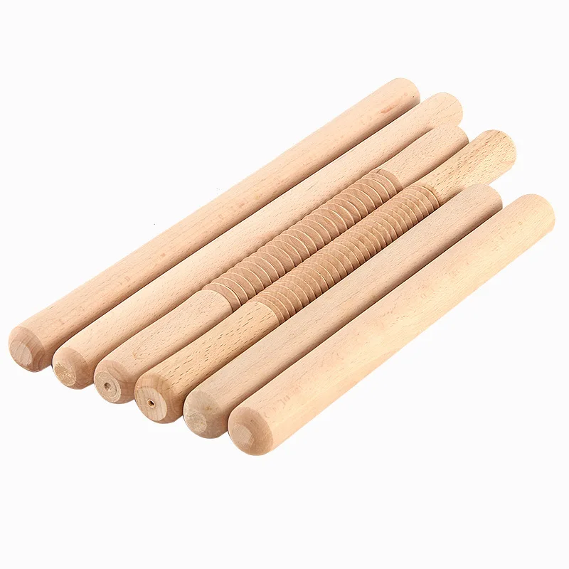 

Wholesale Kitchen and Restaurant Long Beech Wooden Rolling Pin, Customized