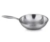 Daily need products double wall round wok pan frying pan for kitchen
