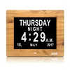 12 inch Alarms Dementia Clock Large Display Digital Calendar Day Clock for Vision Impaired Elderly Memory Loss people