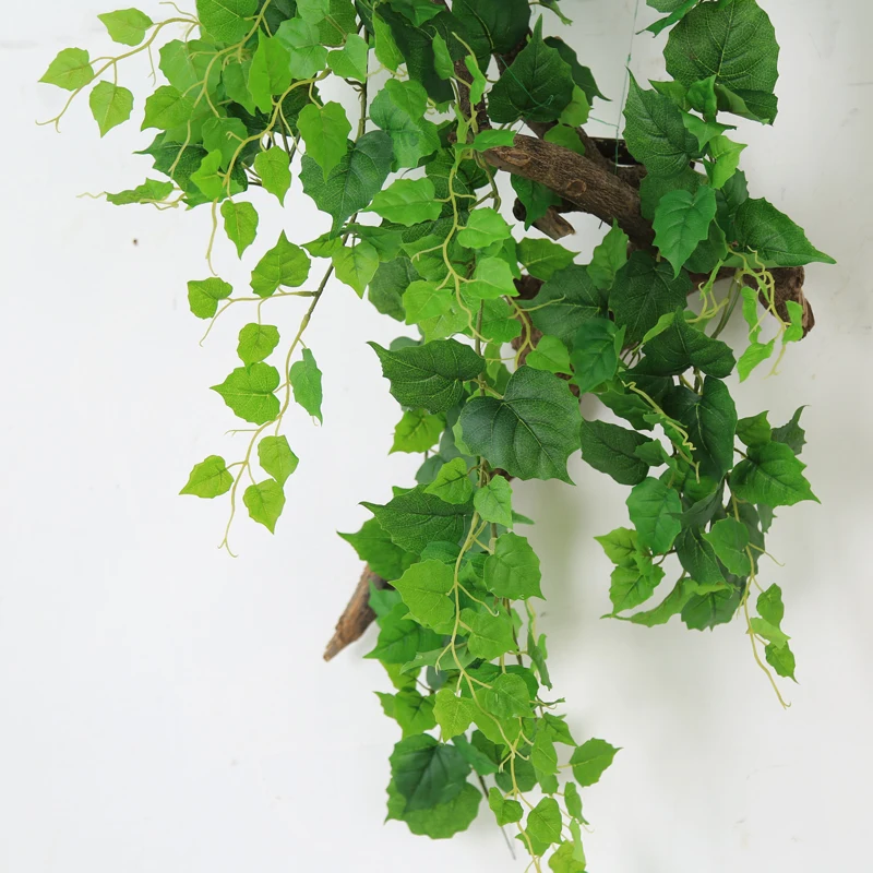 

Artificial Ivy Leaves 12 Pack Faux Leaf Hanging Plants Indoor Outdoor Fake Foliage Ivy vine, Light green