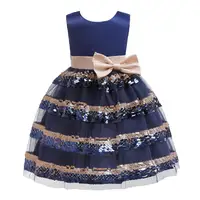 

Wholesale 2020 European and American fashion children's dress fancy sequin sleeveless party girl dresses